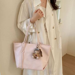 Sac fourre-tout minimaliste en cuir PU pour femme, grande capacité, léger, sac à main pour le travail quotidien - Product Image 6