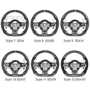Volant en cuir intégral compatible avec Volkswagen Polo <span class=keywords><strong>gti</strong></span> Scirocco Jetta Passat GTS GTE GLI R-Line <span class=keywords><strong>Golf</strong></span> 6 Mk4 Mk5 Mk7 GTD CC Polo - Product Image 6