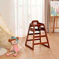 Chaises hautes pour bébé en bois aux normes américaines Chaises pour bébé de restaurant, meubles d'hôtel et de salle à manger