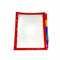 Feuillets transparents en plastique PP A4 personnalisés, imperméables, avec intercalaires pour dossiers et onglets, couleurs personnalisables pour usage bureautique et scolaire