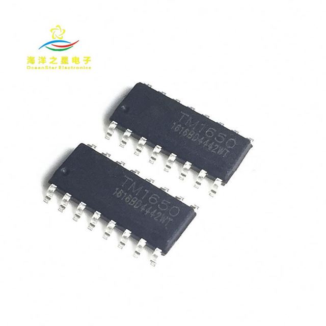 New original TM1650 TM1812 TM1651 TM1616 TM1617 TM1652 TM2291 SOP16 8*4 bit drive digital tube chip SMD 16 feet