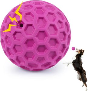 Pelota de Goma Indestructible de Lujo Personalizada de Fábrica para Perros, Alivia la Ansiedad, Limpia los Dientes, Juguete Interactivo para Masticar para Mascotas - Product Image 1