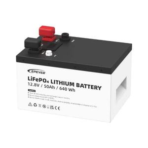 Epever 50AH เกรด12.8V เคสโลหะ-แบตเตอรี่พลังงานแสงอาทิตย์ LiFePO4แบบปริซึมชุดจอแสดงผล LCD/IP65แบตเตอรี่เชื่อมต่อแบบขนาน - Product Image 3