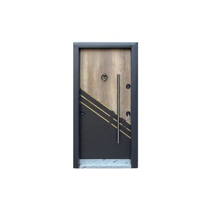 Turkish Style Steel Wood Interior <b>Iron</b> Door SFA 037 Anti Theft Exterior Entry Door Custom Color Manual Operation - Product Image 3