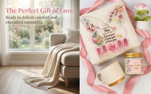 Set <span class=keywords><strong>Regalo</strong></span> Lunaire per la <span class=keywords><strong>Festa</strong></span> <span class=keywords><strong>della</strong></span> <span class=keywords><strong>Mamma</strong></span>: Coperta Accogliente, Candela Profumata, Decorazione in Acrilico, Confezione <span class=keywords><strong>Regalo</strong></span> per Relax, Regali di Compleanno per Donne - Product Image 4