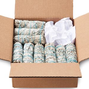 Bâtons de sauge blanche bio noués à la main pour la purification, le yoga et la méditation, ambiance florale, élimination des énergies négatives, guide de démarrage - Product Image 1