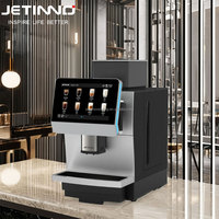 Cafetera Automática Jetinno JL31B, Cafetera de Doble Caldera con Sistema de Espuma de Leche