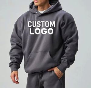 Sudadera con Capucha para Hombre, OEM ODM, 100% Algodón, 500gsm, Lisa, Talla Grande, Personalizable con Logotipo Impreso en Relieve, Unisex - Product Image 6
