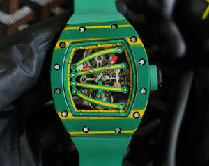 Montre squelette de luxe sport haut de gamme à remontage manuel avec tourbillon, design ergonomique - Product Image 1