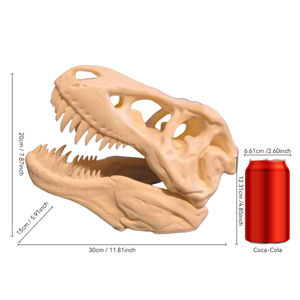 Molde de Resina para Cuevas de Tiranosaurios Rex - Escondite Duradero para Acuarios con Curado por Calor, Forma Irregular y Diseño <span class=keywords><strong>Animal</strong></span> para Peces - Product Image 3