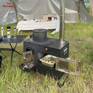 Gỗ Bắn Lò Nướng Bánh Pizza Ngoài Trời Di Động Gỗ Bếp Lò Với Nướng Hàng Đầu Cho Cắm Trại BBQ - Product Image 5