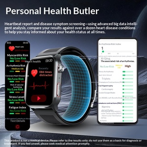 สมาร์ทวอทช์ F530 ตรวจวัดความดันโลหิต ตรวจคลื่นไฟฟ้าหัวใจ (ECG) ตรวจวัดอัตราการเต้นของหัวใจ ตรวจจับการนอนหลับ แจ้งเตือนเหตุฉุกเฉิน (SOS) ตรวจจับการล้ม ตรวจสุขภาพเบื้องต้น - Product Image 2