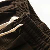 Shorts de sport en coton uni pour homme, de haute qualité, décontractés, avec cordon de serrage, amples et confortables, avec poches