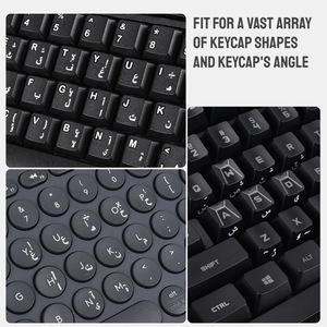 Pegatinas de transferencia de letras del teclado árabe para reparación de teclados de computadora portátil, diseño estadounidense, impermeables - Product Image 3