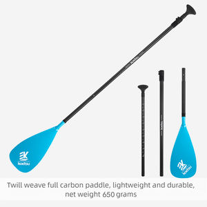 プレミアムブルーカーボンファイバー軽量折りたたみ式オール、ローイングアクセサリー、海洋、湖、川、屋外ウォータースポーツパドル用 - Product Image 4
