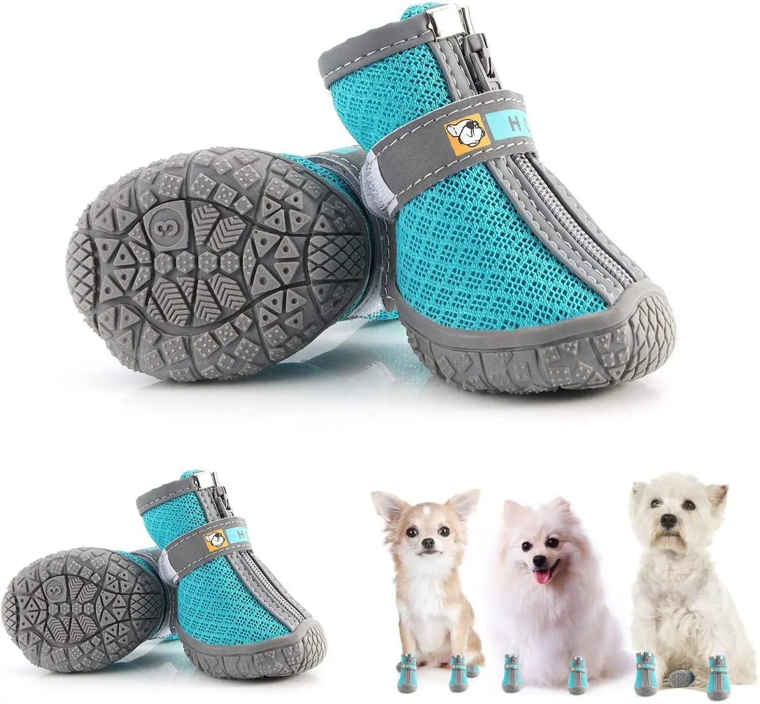 Amazon Hot Sale Outdoor Breathable Fashion Design Cute Pet Socks Mesh Soft Bottom Shoes For Dogs