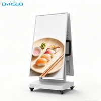 Pantalla Publicitaria Digital LCD de Doble Cara de 43" y 50" con Batería para Señalización, Bienvenida y Uso en Centros Comerciales