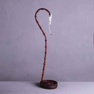 Bamboo Dragon Head Hanging Incense Burner Handmade For Religious Use With Lacquer Finish - Product Image 3