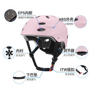 หมวกกันน็อคสำหรับเด็ก EPS ปรับได้ สีทึบ ป้องกันความปลอดภัย สำหรับเด็ก - Product Image 1