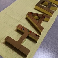 Enseigne en métal personnalisée, enseigne 3D, miroir professionnel, signalisation avec logo, lettre en métal en acier inoxydable doré et laiton pour mur