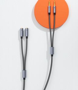 Câble d'extension pour <span class=keywords><strong>casque</strong></span> plaqué or 1m 2m 3m, double mâle vers double femelle, câble audio pour microphone de <span class=keywords><strong>casque</strong></span>, extension audio haute fidélité - Product Image 5