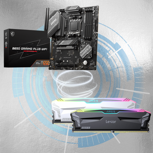 Paquete de Placa Base y RAM B650 Gaming Plus WiFi (AM5, ATX, DDR5) con ARES DDR5 6400MHz 32GB (Kit 2x16GB) - Product Image 1