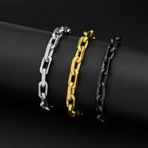 2026 New Simple Popular Design Geometric <b>Chain</b> Bracelet <b>Titanium</b> Steel Gold Silver Plated Men's Bracelets Trendy Jewelry - Product Image 3
