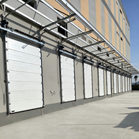 Puertas Industriales Elevables a Medida de Aleación de Aluminio Resistentes al Viento para Garajes, Lavaderos de Autos, Puertas y Ventanas Segmentadas Automáticas Elevadas