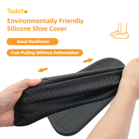 Protège-chaussures réutilisables unisexe, bottes de pluie imperméables et antidérapantes, couvre-chaussures en silicone
