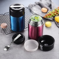 Pot à aliments Thermos de haute qualité, conteneur alimentaire sous vide en acier inoxydable, pot à Double paroi 800 de 304 ML