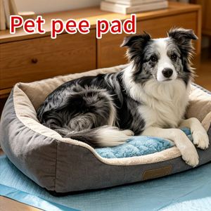 Vente en gros de tapis absorbants jetables pour animaux de compagnie, 5 couches, imperméables, pour l'entraînement des chiens, à séchage rapide, pour chiots, en vrac - Product Image 5