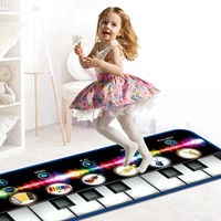 Educational Music Pad Portable Musical Instrument Electric Pedal Piano Keyboard Mat Musical Floor Mat for Kids