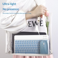 Clavier Ergonomique Portable Sans Fil pour Téléphones et Tablettes, Ensemble Souris et Clavier Rechargeable