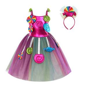 Disfraces de Princesas Disney para Niñas 2026, Disfraz de Halloween, Tutú, Vestido de Fiesta, Ropa de Lollipop para Niñas - Product Image 1