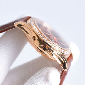 Montre élégante de haute qualité 5A, personnalisable, avec cadran en émail champlevé, montres à diamants sur les aiguilles, mouvement résistant aux chocs - Product Image 4