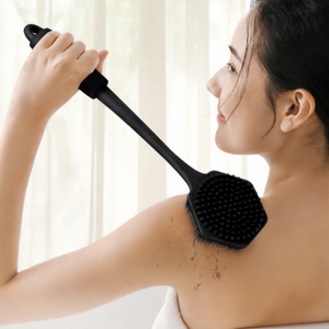 Wholesale Bath Design Silicone Body Scalp Buffer Long Handle <b>Brush</b> Tooletries <b>Back</b> Scrubber - Product Image 1