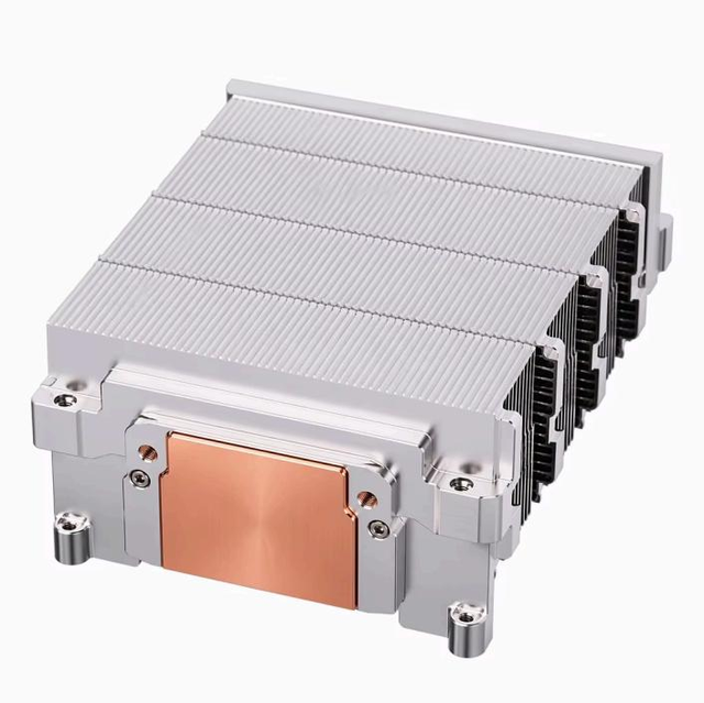 Yistar OEM Die Cast Aluminum CPU Heat Sink Skived Fin Technology Copper Insert Base Dubring Computer Cooling Model