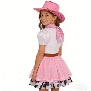 Disfraz de Vaquera para Niñas, Disfraz de Carnaval de Halloween, Disfraz de Rodeo Occidental para Niños con Sombrero - Product Image 4