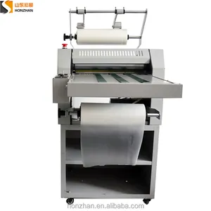 Honzhan mesin laminating papan kertas A4 tebal 2mm dengan sabuk konveyor makan otomatis