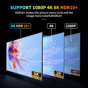 GREALT Android TV Box 8K Ultra HD Smart TV Box Android 13.0 2GB RAM 16GB Chip RK3528 Quad Core 64bit Compatible con 4K@60fps 2.4G 5G - Product Image 4