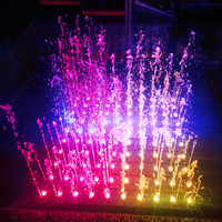 Nouvelle fontaine d'eau de danse de musique multimédia détachable portable 1x1m