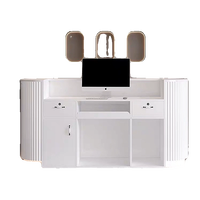 Nouveau Bureau d'Accueil Moderne en MDF Personnalisé 2025 – Meilleure Vente pour Salons de Beauté, Salons de Manucure, Gymnases, Hôpitaux, Centres Commerciaux – Usage Commercial Durable