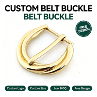 Boucle de ceinture torsadée personnalisée plaquée or 30 mm en alliage de zinc, boucle à ardillon de haute qualité, boucle de mode pour homme, OEM