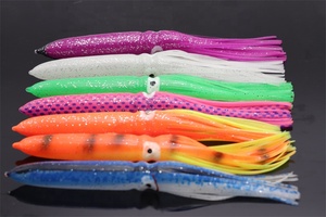 Señuelo de pesca de calamar con bombilla de 8 pulgadas, cabeza de bombilla de pesca de curricán, concha de calamar, Señuelos de Pesca en alta mar para Marline azul y atún - Product Image 3