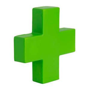 Palline Antistress Personalizzate a Forma di Croce Rossa e Verde, Logo Promozionale, Morbide in TPR, Regalo Medico, Pronto Soccorso, Salute e Benessere - Product Image 2