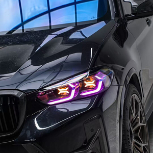 Phares laser à projecteur RGB X-Shape personnalisés à double couleur avec effet de balayage de luxe et DRL pour <span class=keywords><strong>BMW</strong></span> X3 G08 <span class=keywords><strong>X4</strong></span> G02 - Product Image 1