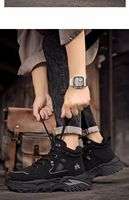 Chaussures montantes pour hommes, nouveau style, rétro britannique, style workwear, à semelle épaisse, pour la marche pieds nus, tendance automne, polyvalentes, OEM ODM