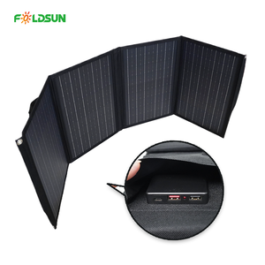 Nouveau <span class=keywords><strong>panneau</strong></span> <span class=keywords><strong>solaire</strong></span> monocristallin portable léger 60W 4 fois avec une efficacité de 22 à 23.5% <span class=keywords><strong>pour</strong></span> téléphones et banques d'alimentation - Product Image 1
