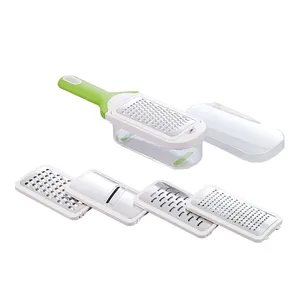 Convenient multi blade vegetable slicer box grater