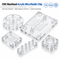 Pièces usinées CNC sur mesure à haute précision (tolérance 0,01 mm) – Collecteurs en PMMA acrylique 5 axes, vanne de fluide, finition miroir